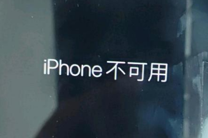 德化苹果服务网点分享锁屏界面显示“iPhone 不可用”如何解决 