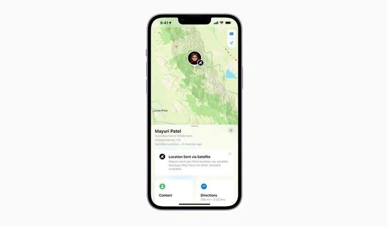 德化苹果14维修分享iPhone14系列中 FindMy功能通过卫星分享位置方法教程 